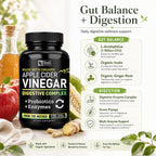 Zeal Naturals Organic Apple Cider Vinegar Capsules Digestive Complex - image 6