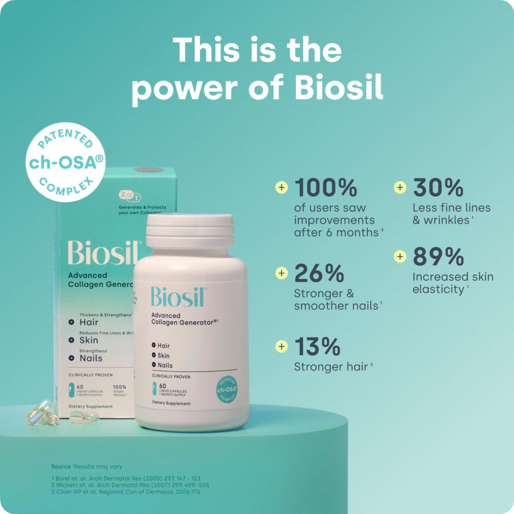 Biosil Collagen Booster Supplement - Liquid Capsules