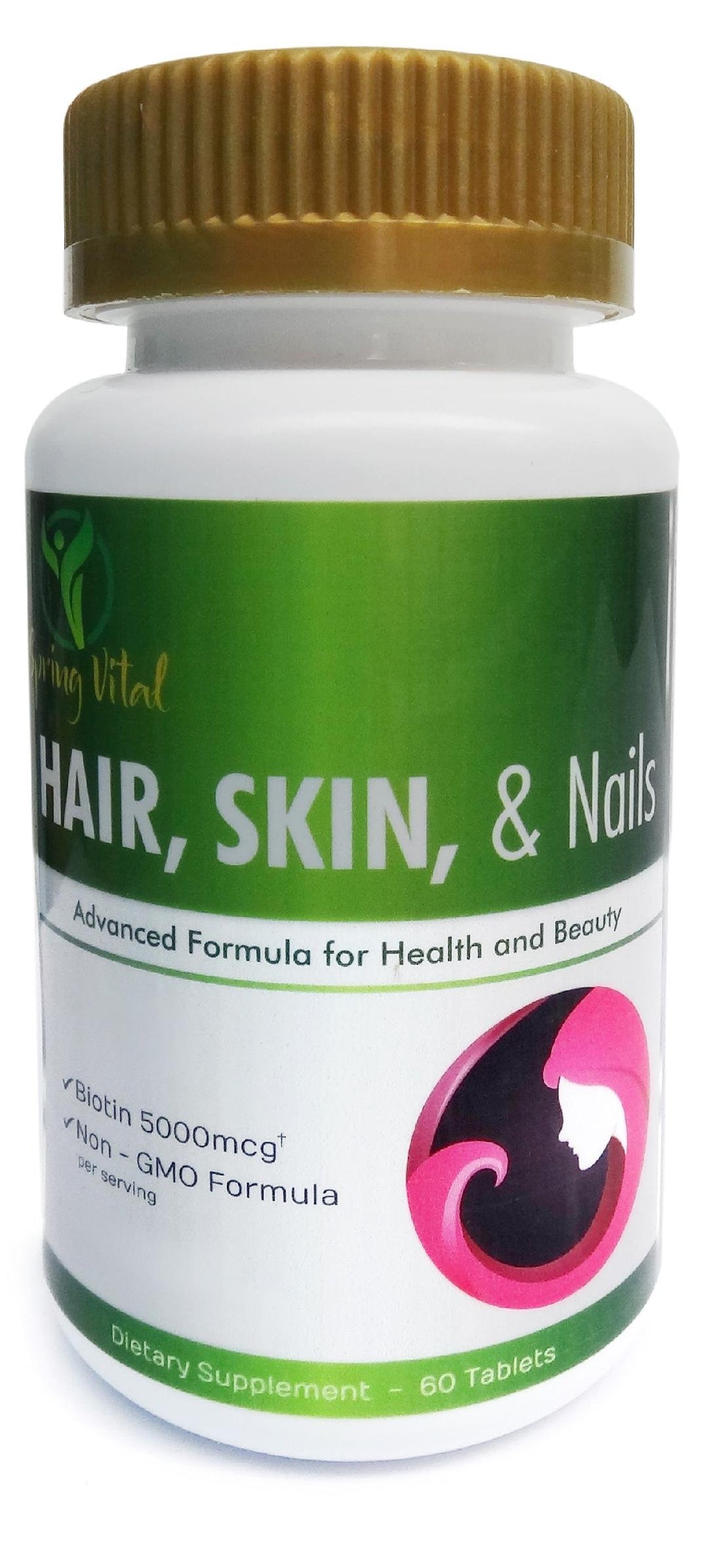 SPRING VITAL Hair Skin Nails - 60 Tablets - image 2