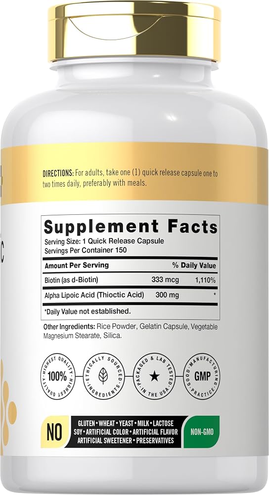 Doctor's Way Alpha Lipoic Acid 300mg - 150 Capsules - image 2