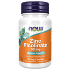 NOW Zinc Picolinate 50 mg Immune Support - 30 Vegetarian Capsules