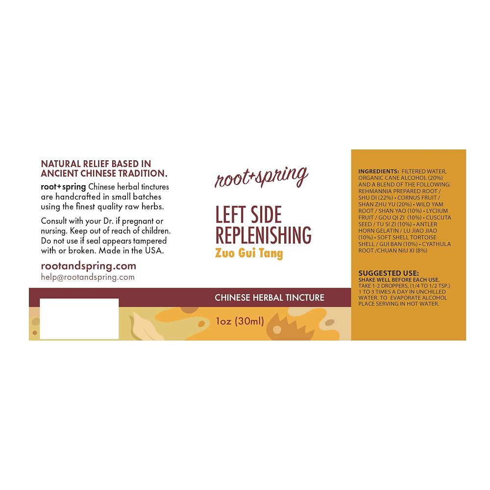 root + spring Left Side Replenishing Zuo GUI Tang Herbal Tincture - 1 Fl Oz - image 2