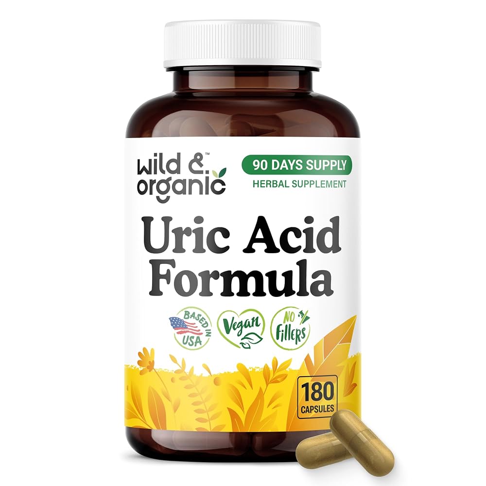 Wild & Organic Uric Acid Formula Capsules - Uric Acid Cleanse Support