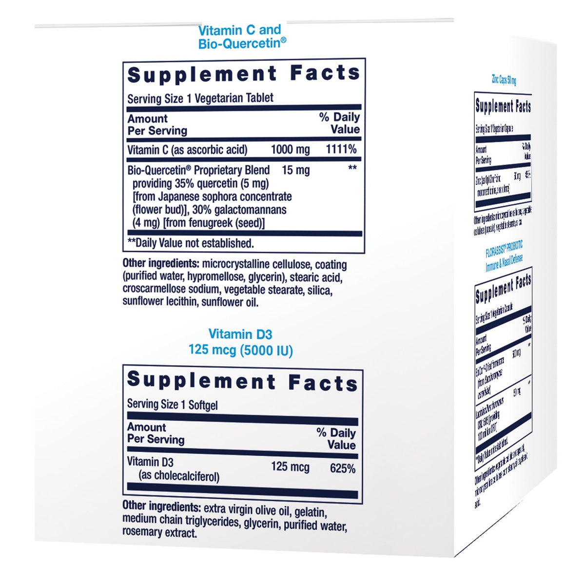 Life Extension Immune Packs Vitamin C, D, Zinc & Probiotic - 30 Packets - image 3