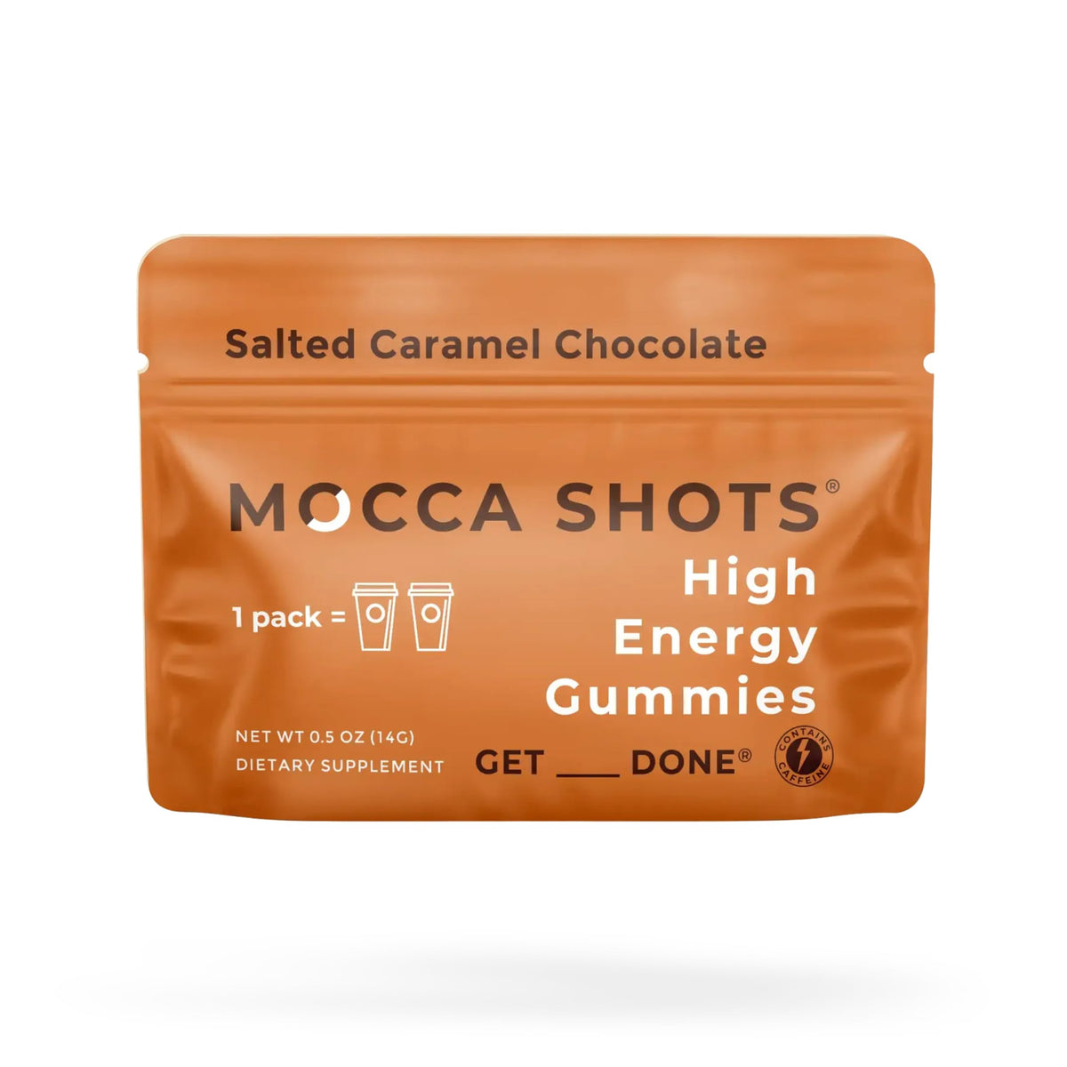 SGC Mocca Shots Caffeine Energy Gummies, 200mg