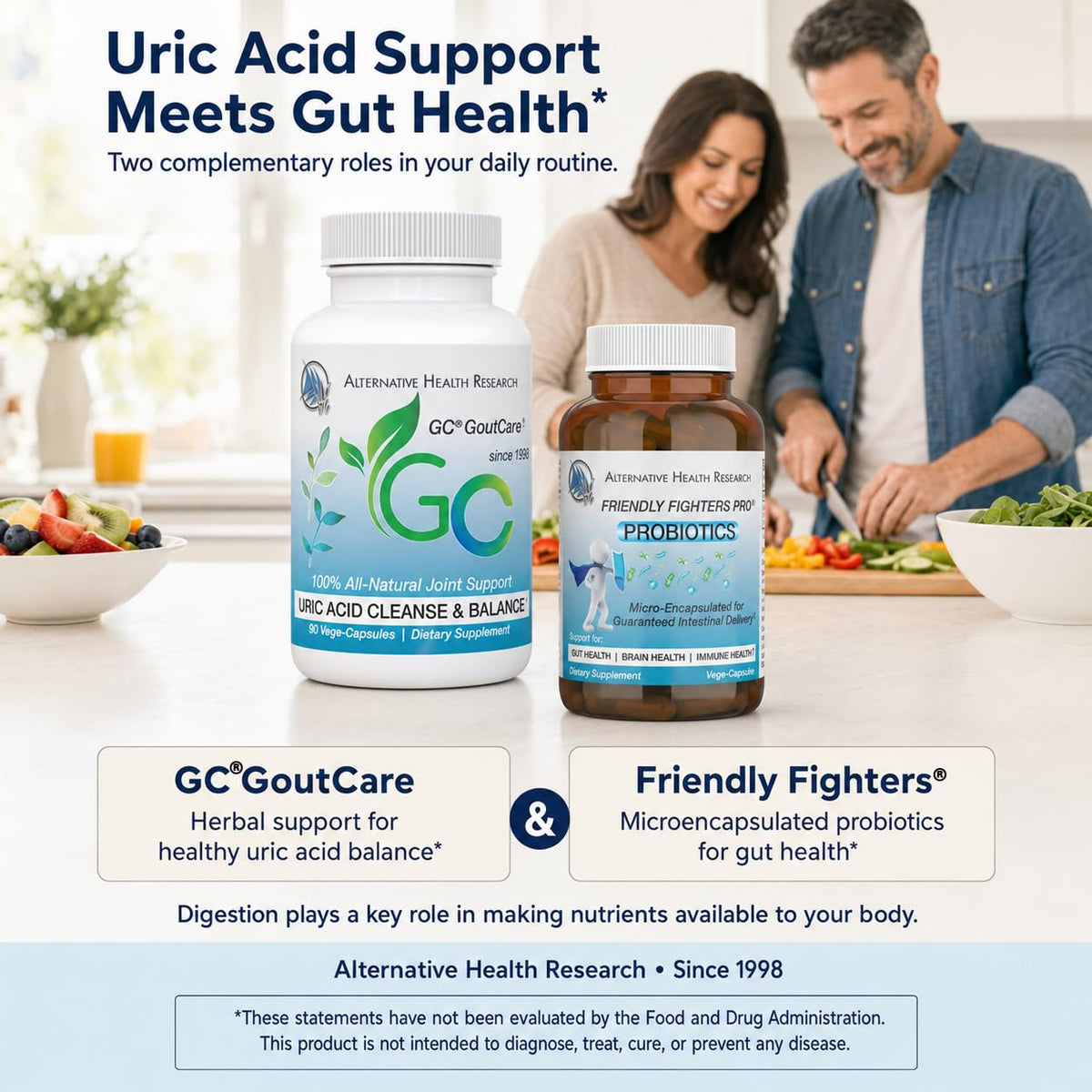 Alternative Health Research GoutCare Uric Acid Support - 540 Capsules - image 7