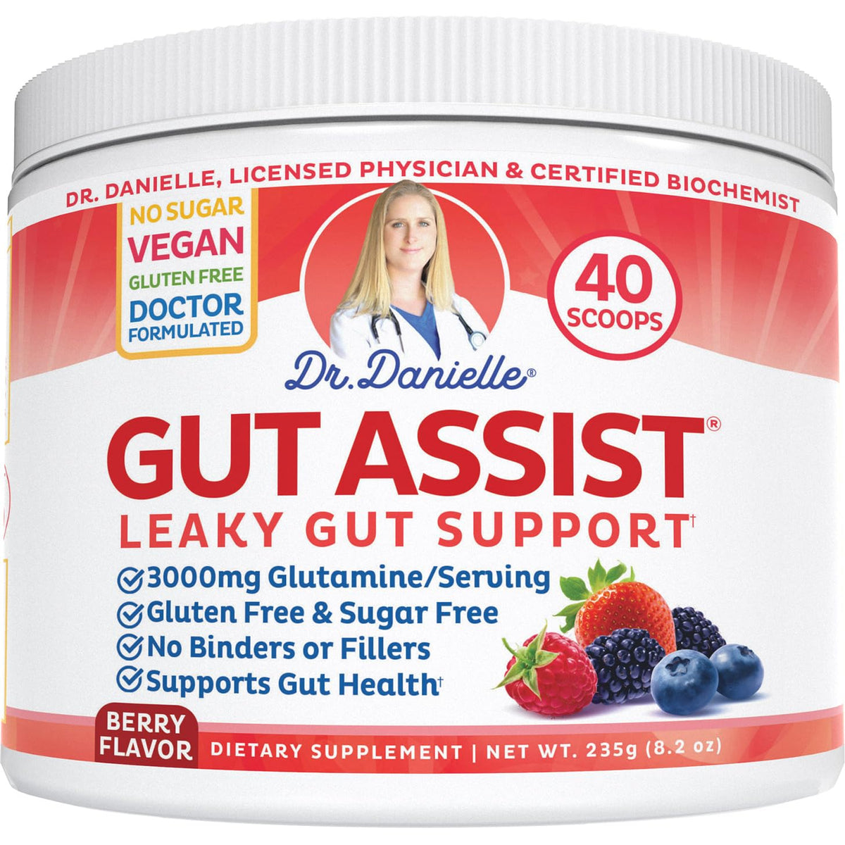 Doctor Danielle Gut Assist Leaky Gut Support Powder