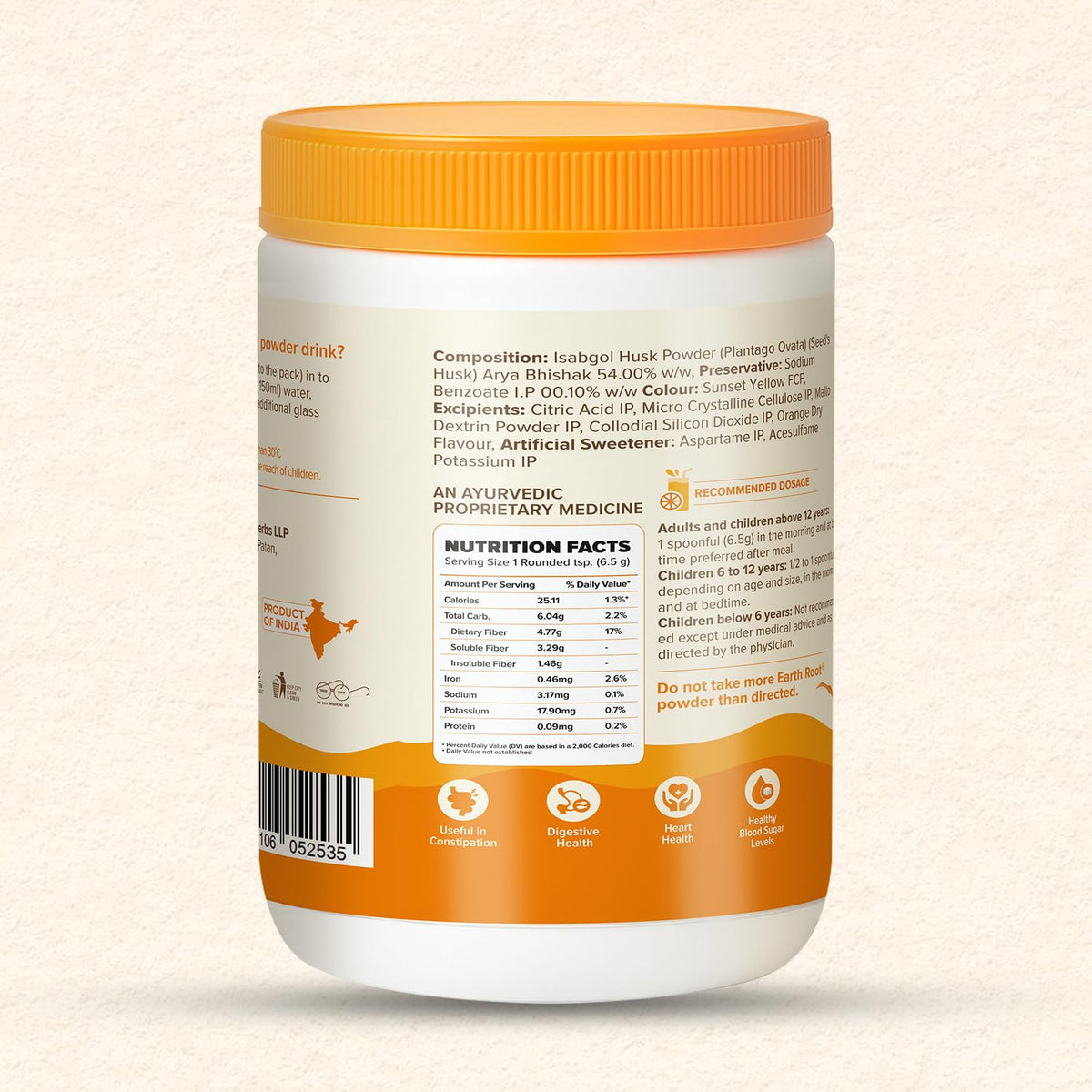 EARTHROOT Psyllium Husk Powder