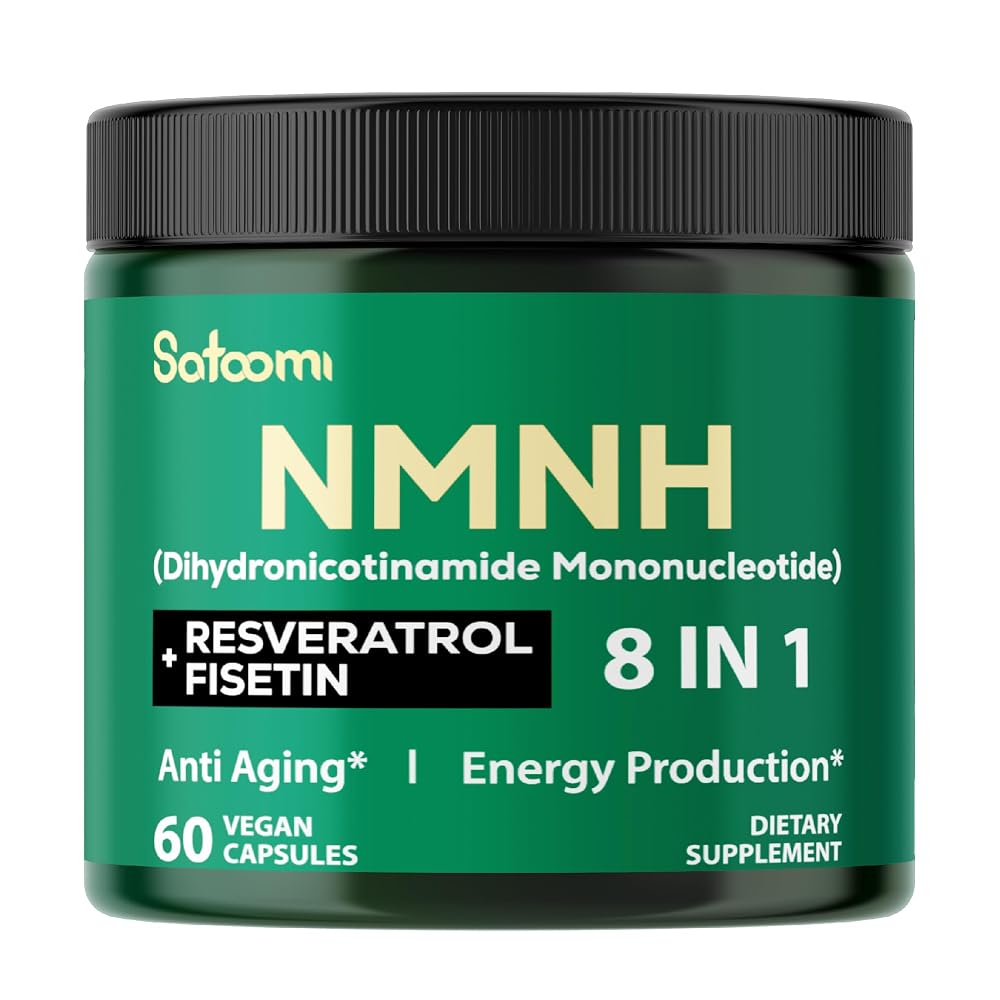 Satoomi 8in1 NMNH & NAD+ Supplement - 60 Capsules for 30 Days