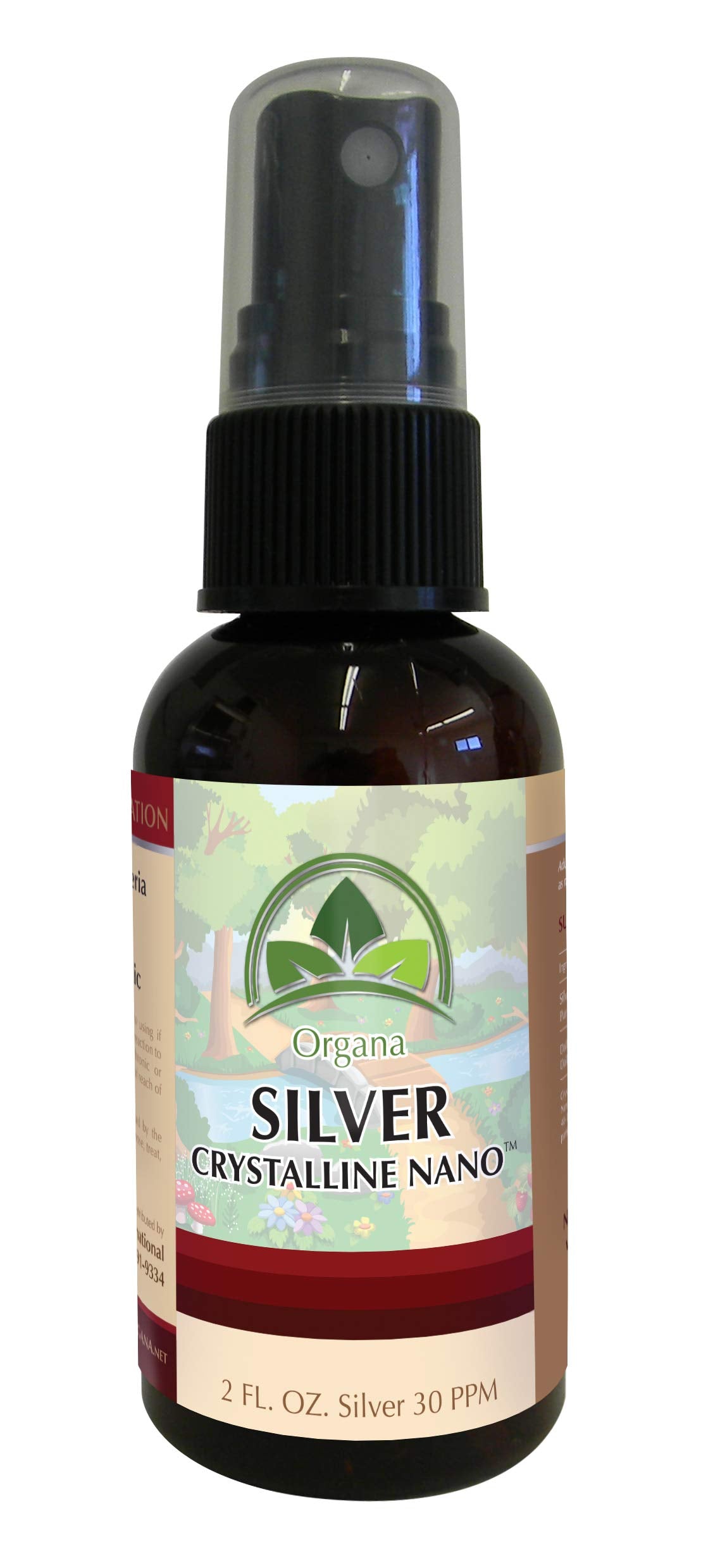 NutriNoche Organa Crystalline Nano Colloidal Silver Spray 30 PPM - 2 Fl Oz