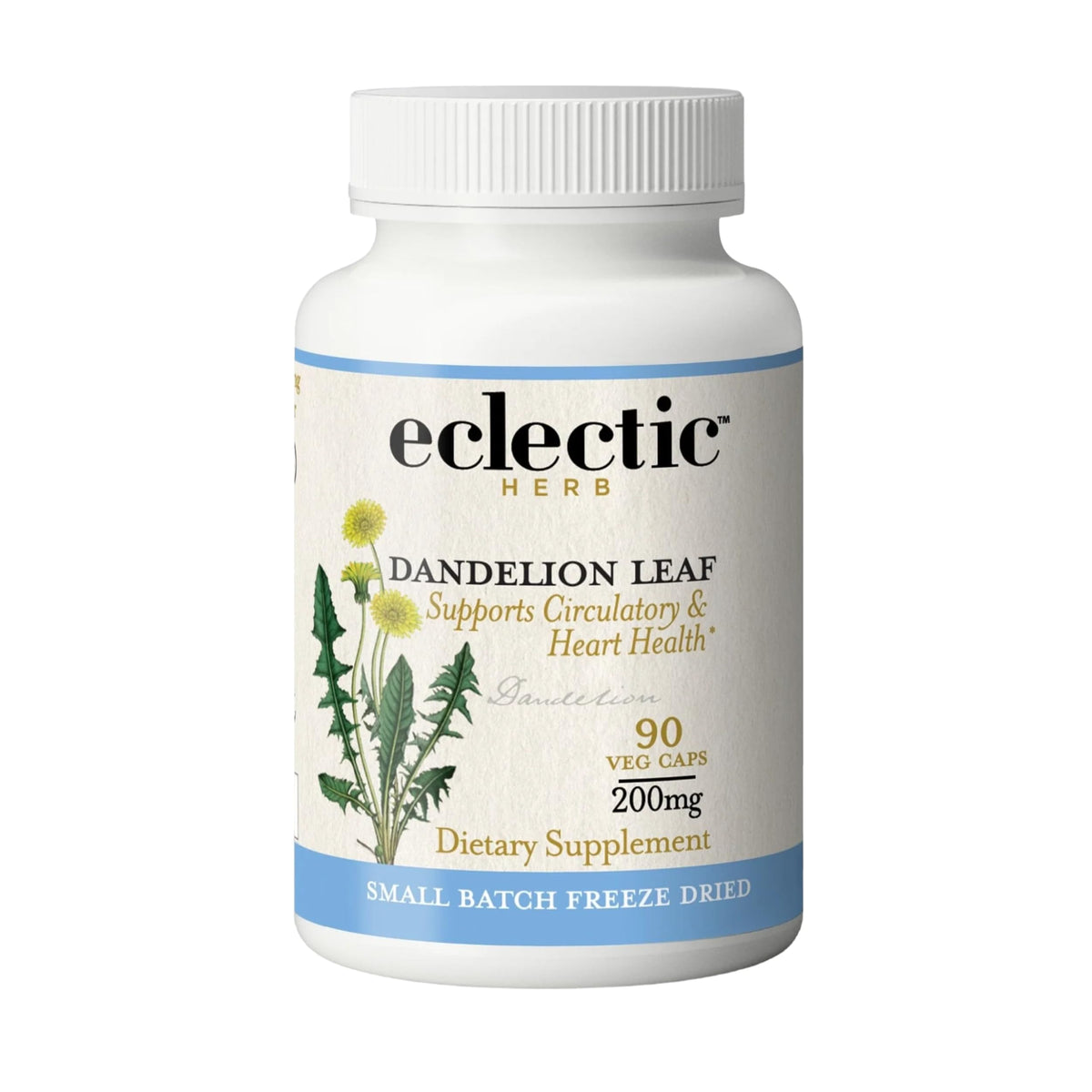 Eclectic Institute Organic Dandelion Leaf Capsules - 90 Count