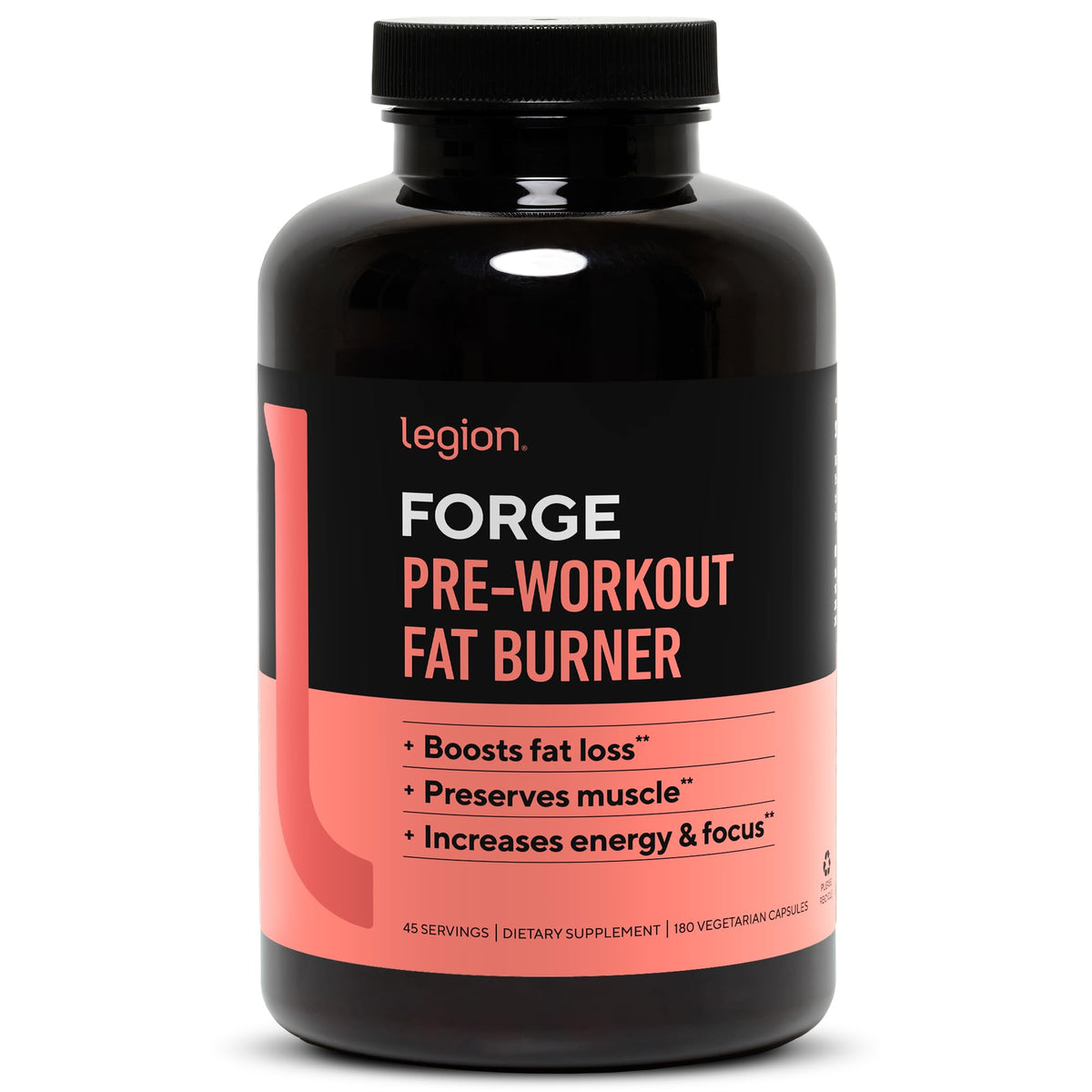 Legion Forge Fasted Fat Burner Caffeine Free - 180 Count