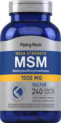 Piping Rock MSM Supplement 1500 mg - 240 Caplets