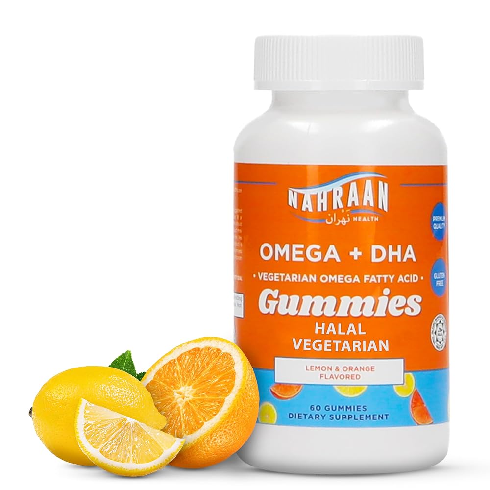 NAHRAAN HEALTH Omega 3 Vegetarian Gummies - 60 Count