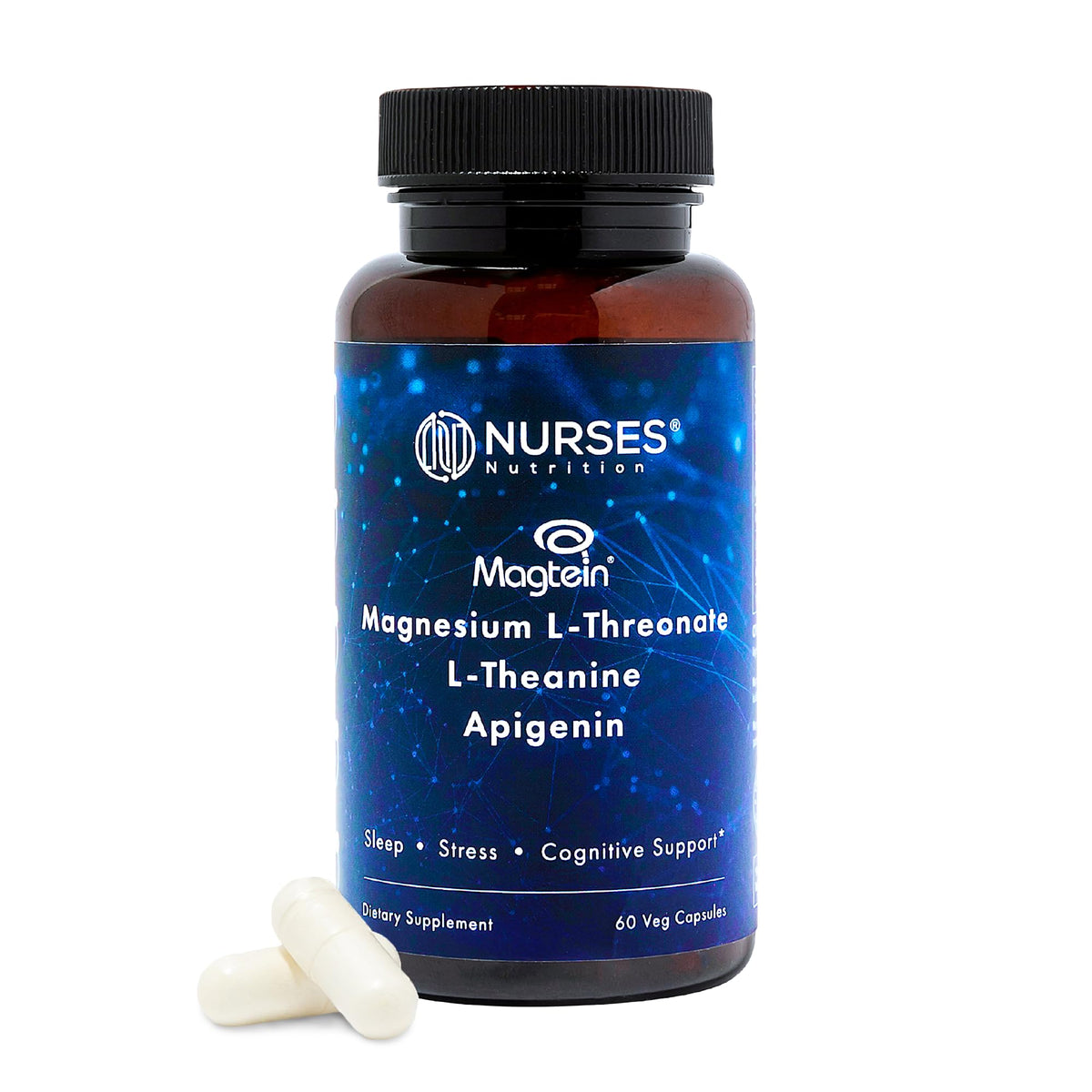 Nurses Nutrition Magnesium L-Threonate Sleep Supplement - 60 Capsules