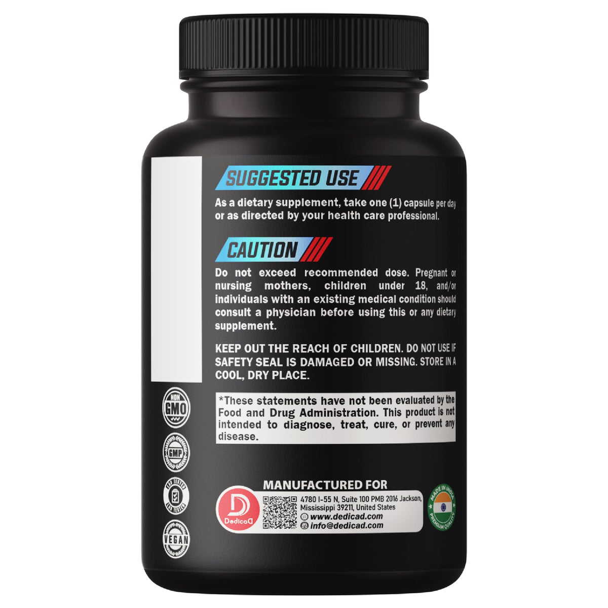 DEDICAD Bilberry Extract 20:1 Capsules Eye Vision Support - 150 Count - image 8