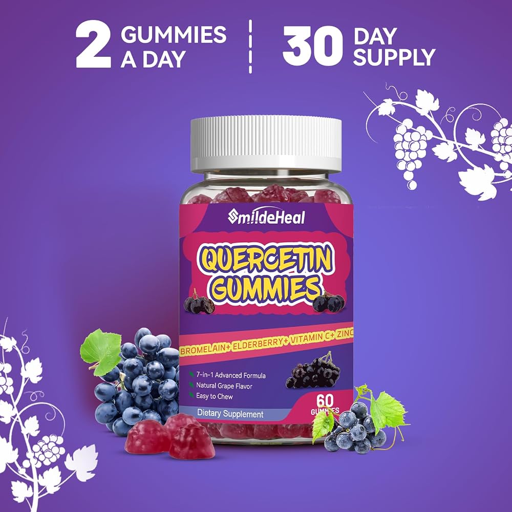 SmildeHeal Quercetin Gummies 1200MG