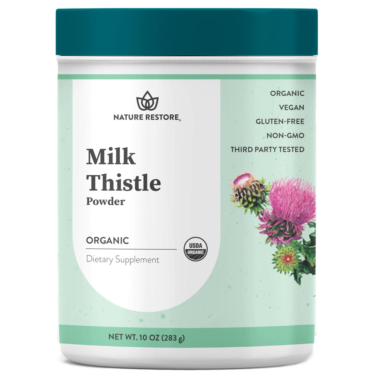 Nature Restore Organic Milk Thistle Seed Powder - 10 oz
