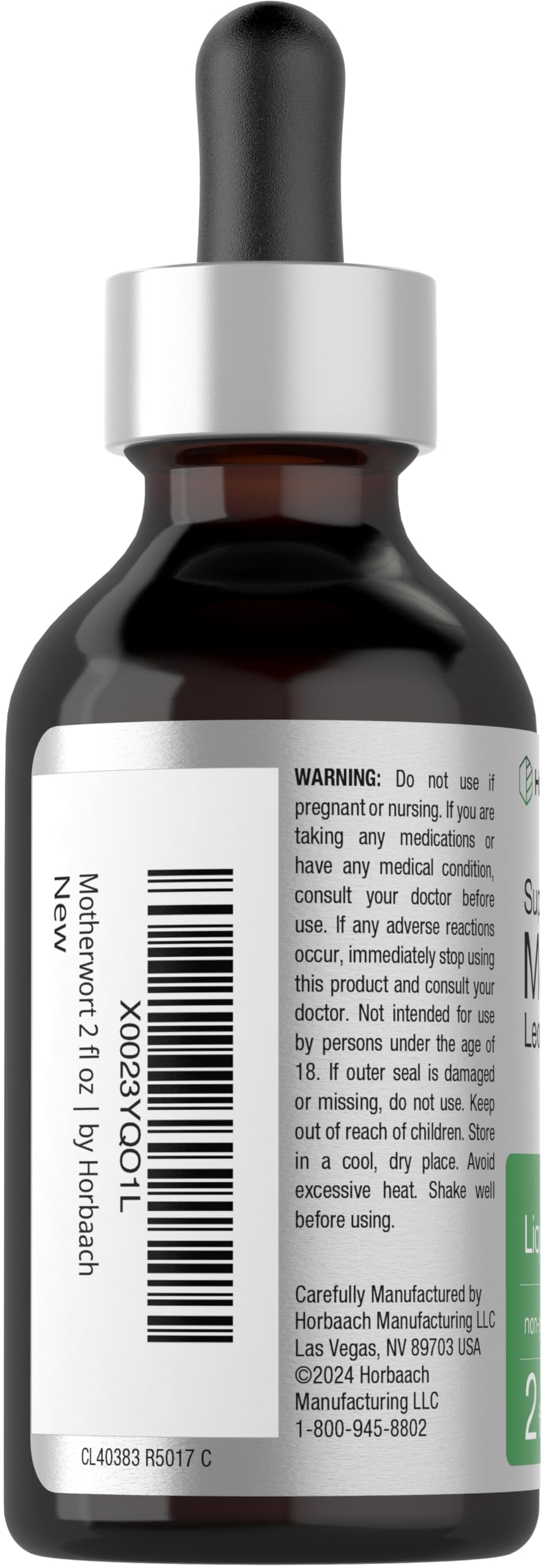 Horbäach Motherwort Herb Extract Tincture - 2 Fl Oz - image 3