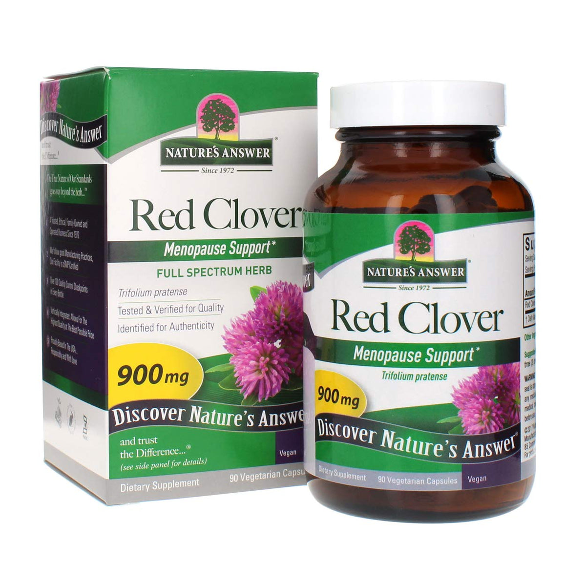 Nature's Answer Red Clover Full Spectrum Herb - 90 Vegetarian Capsules
