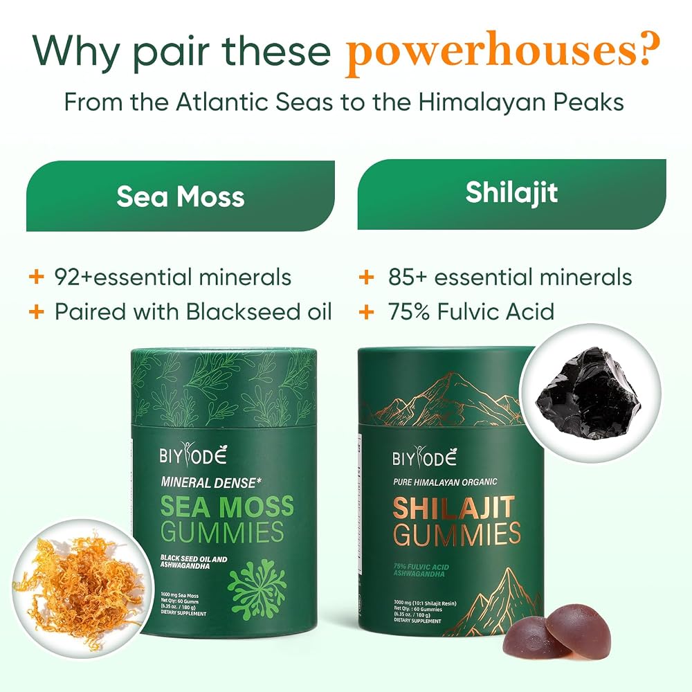 Xuore Himalayan Shilajit & Sea Moss Gummies - 120 Count - image 2