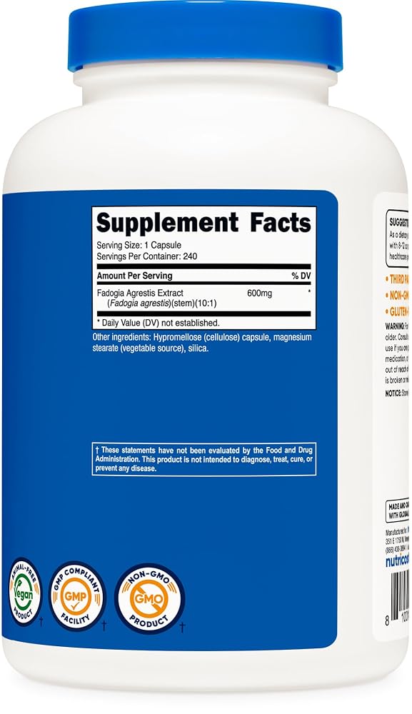 Nutricost Fadogia Agrestis 600mg Extract - 240 Capsules - image 5