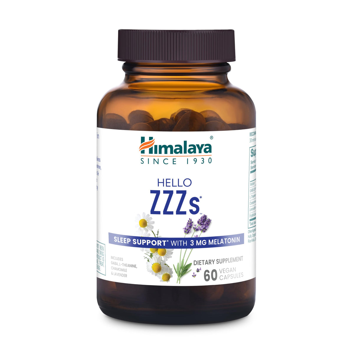 Himalaya Hello ZZZs Sleep Supplement with Melatonin - 60 Capsules