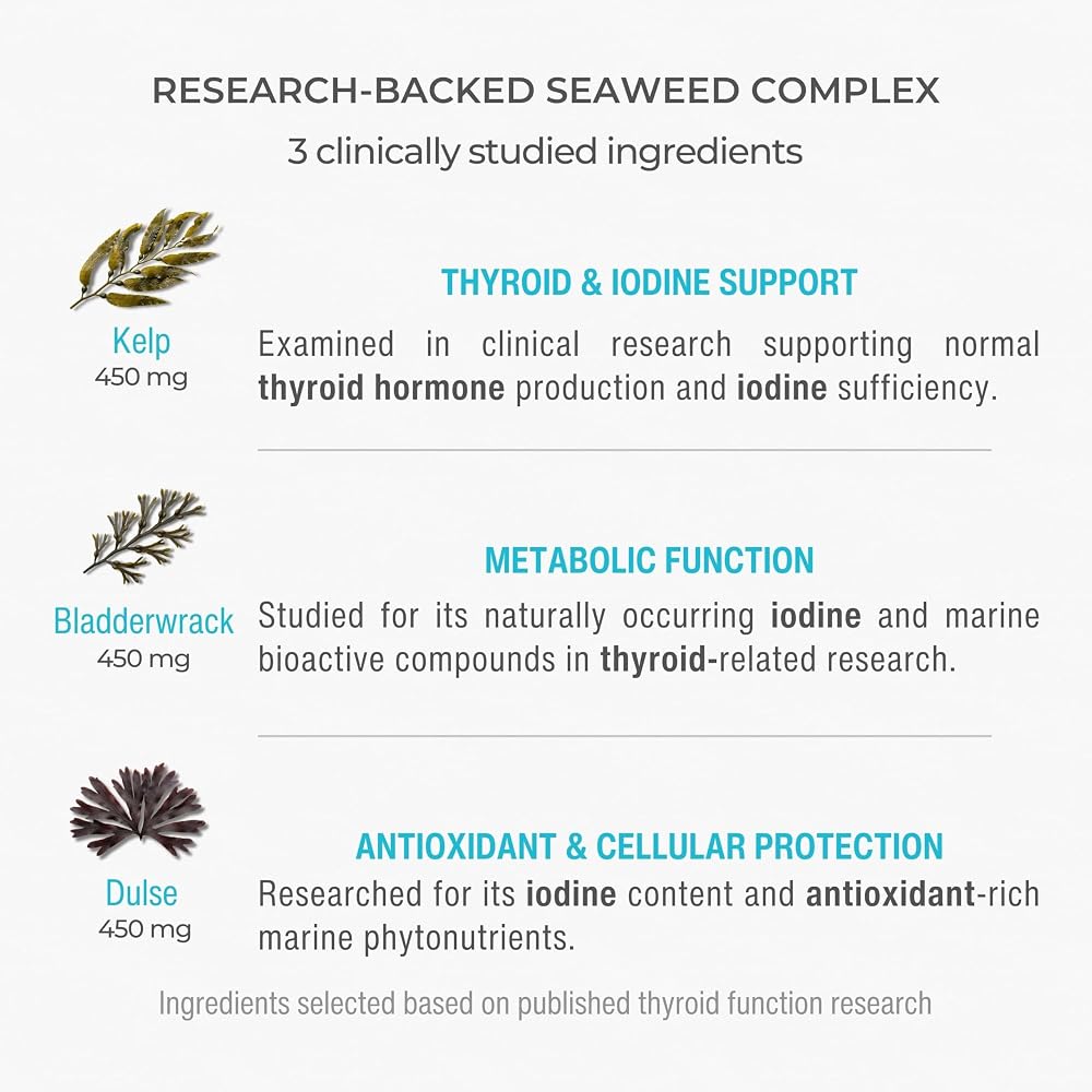Sana Herbal Sciences Thyroid Care Organic Seaweed - 90 Capsules - image 7