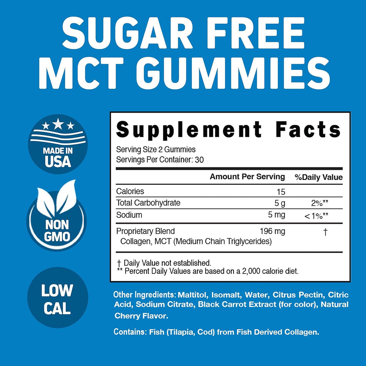 Herbtonics Keto Gummies with MCT and Collagen - 60 Count - image 5