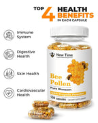 New Time Organic beekeeping products Bee Pollen Capsules