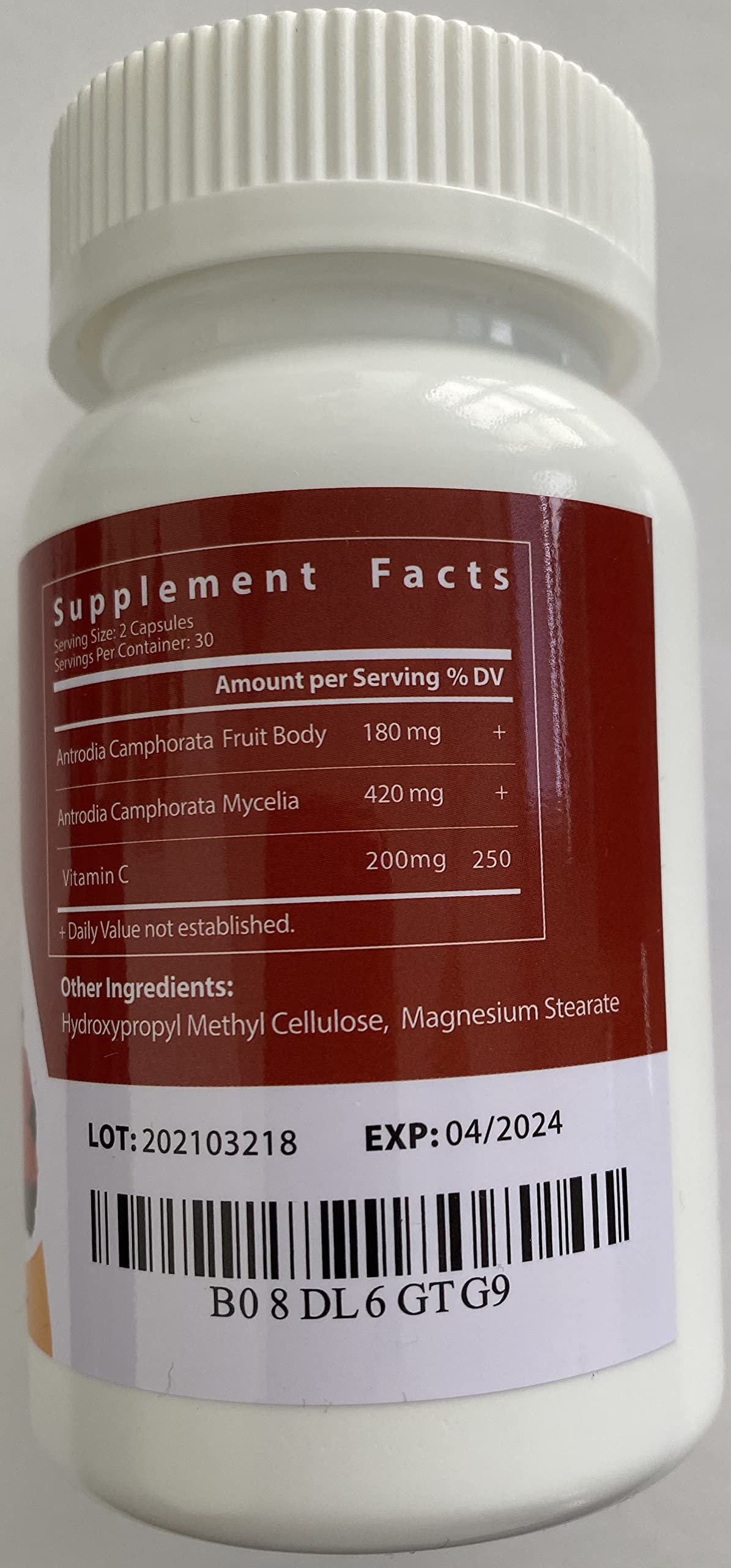 Health Aide Biotech Antrodia Camphorata Mushroom Capsules - 1 Count - image 2