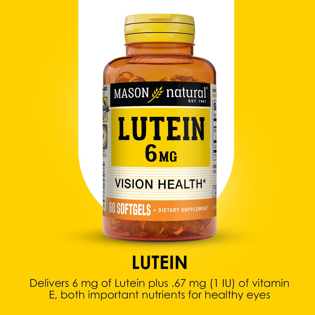 Mason Natural Lutein 6 mg with Vitamin E - 180 Softgels - image 4