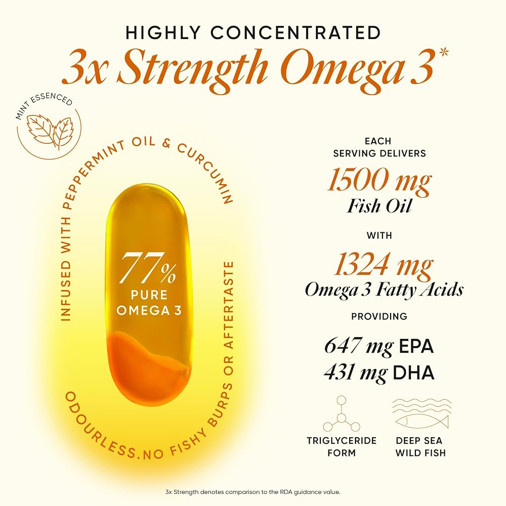 Wellbeing Nutrition Omega 3 Fish Oil 1500mg - 60 Softgels - image 3