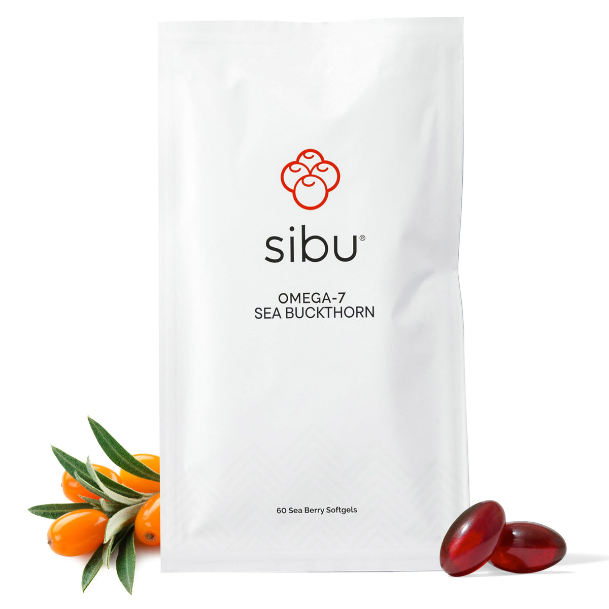 sibu Sea Buckthorn Omega-7 Softgels - 60 Count