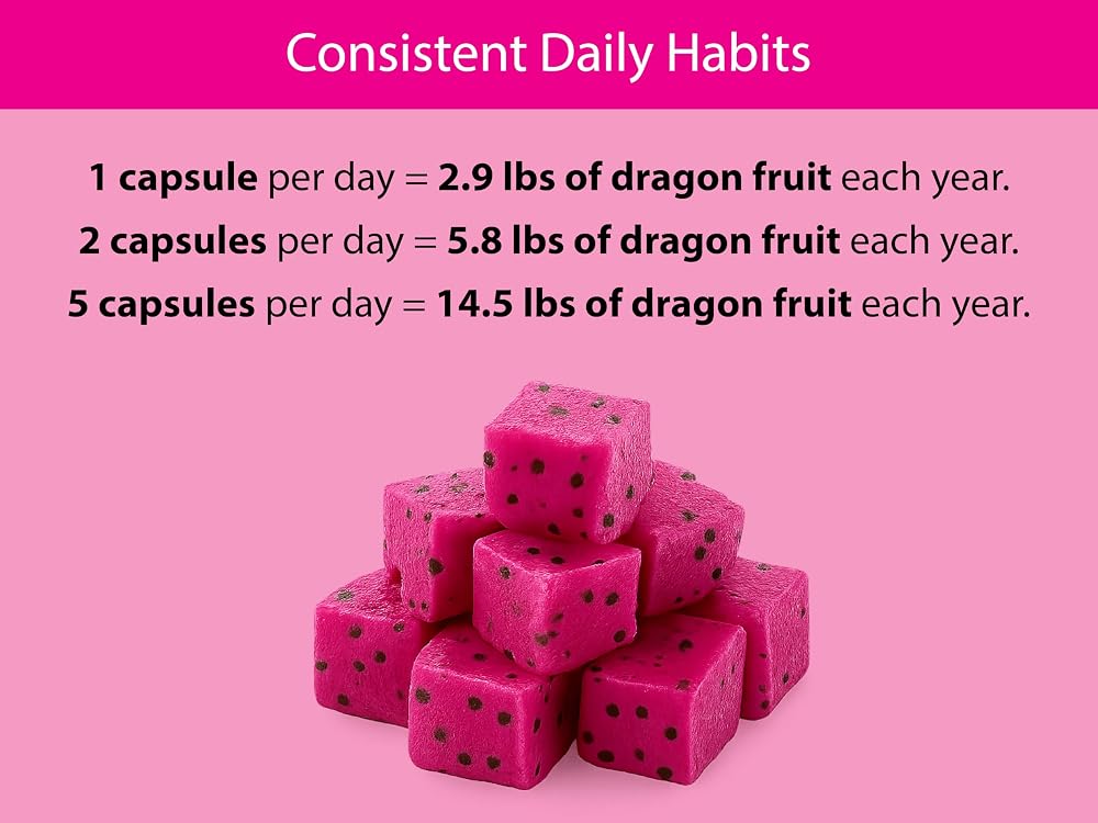 KOYAH Organic Dragon Fruit Capsules Freeze-Dried - 60 Capsules - image 5