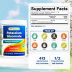Best Naturals Potassium Gluconate Powder - 1 lb - image 2