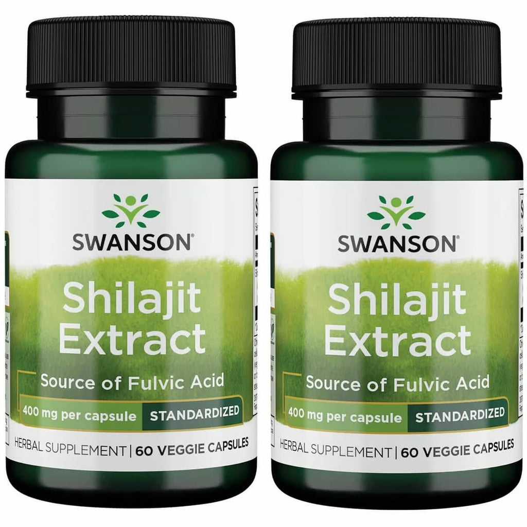 Swanson Shilajit Extract 400 mg - 120 Vegetarian Capsules