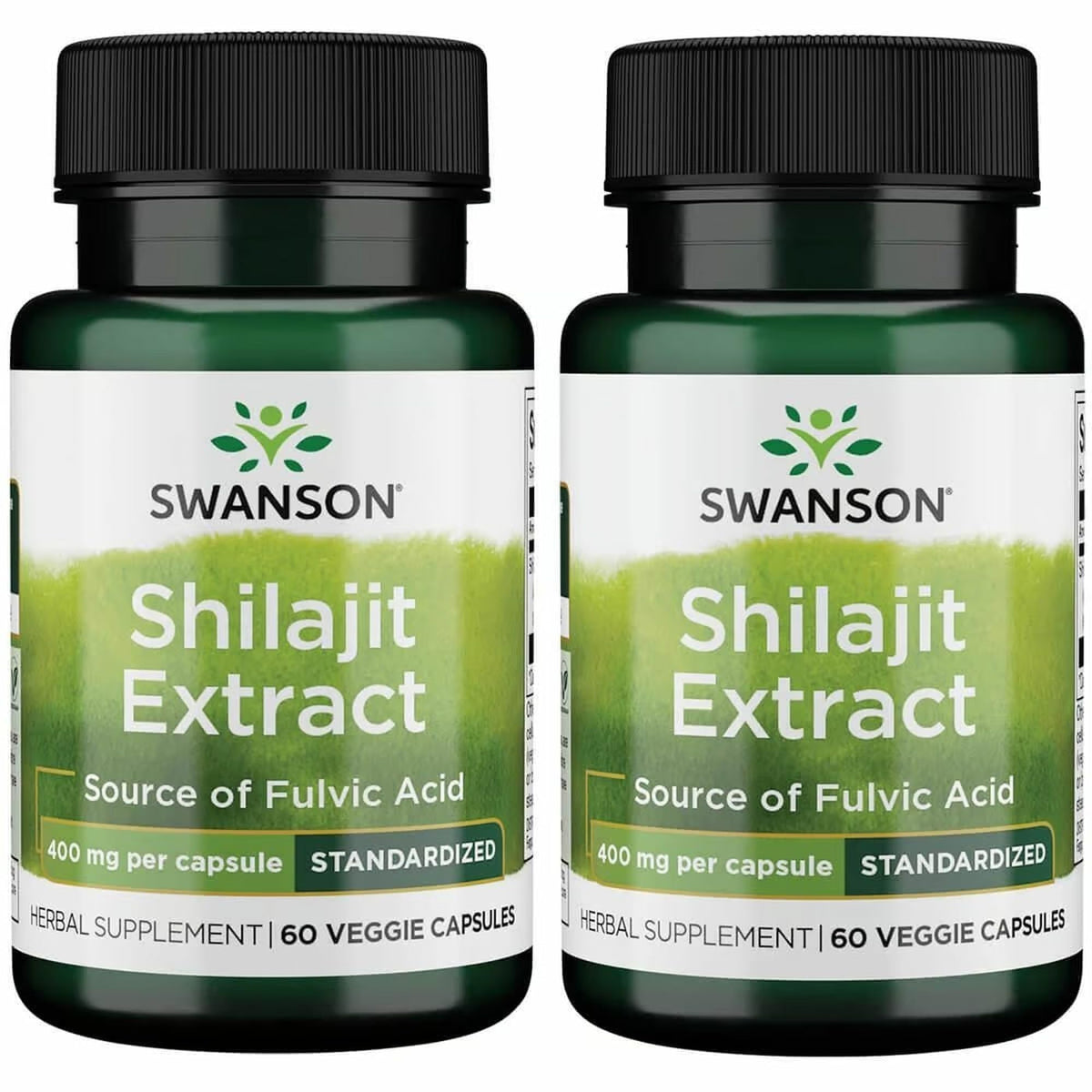 Swanson Shilajit Extract 400 mg - 120 Vegetarian Capsules
