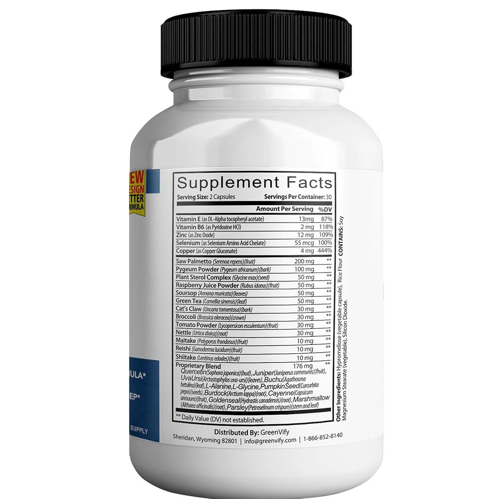 GREENVIFY Prostate Genie Max - Natural Prostate Support Supplement