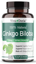 Viva Doria Ginkgo Biloba 720mg Brain & Memory Support - 120 Capsules