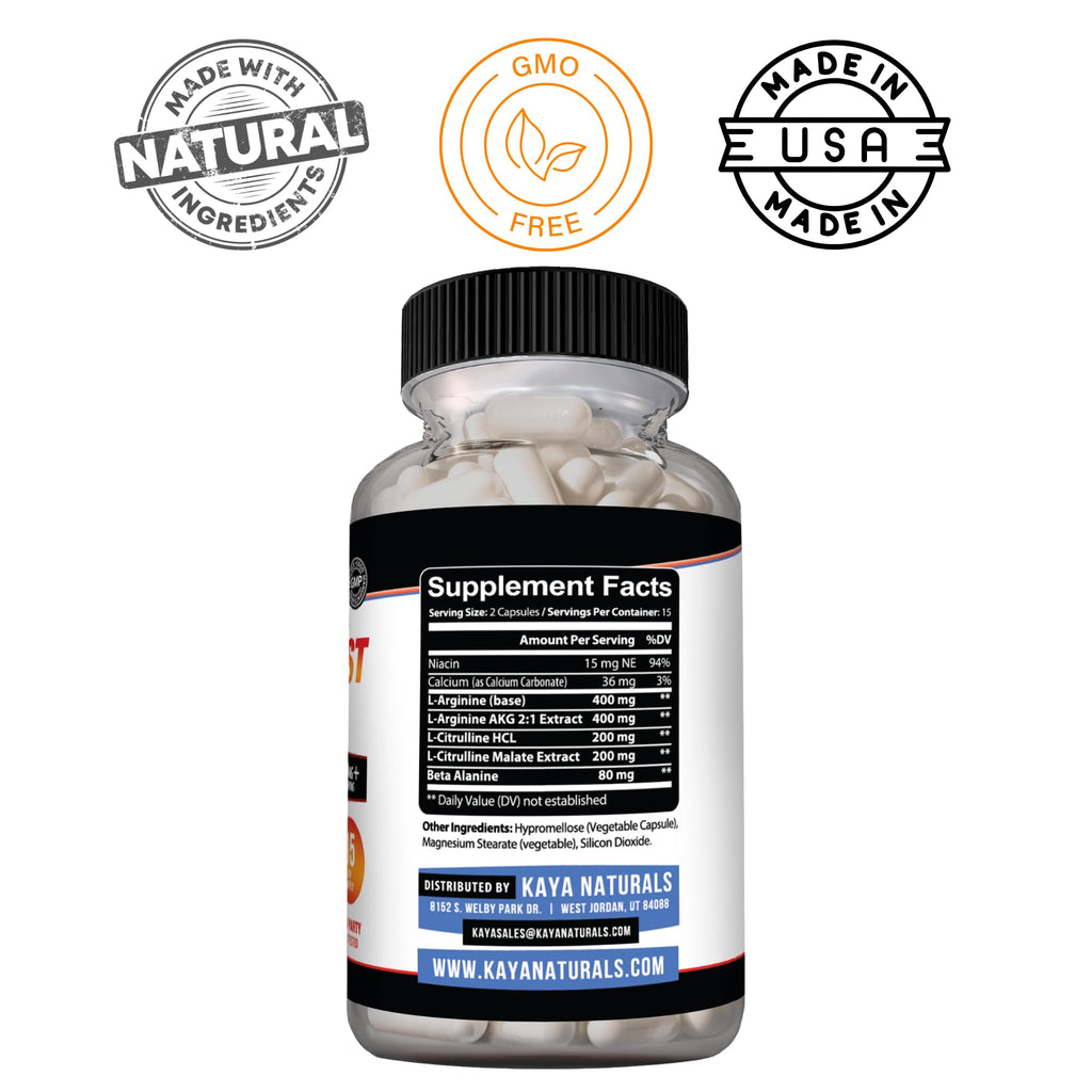 Kaya Naturals - Nitric Blast Potent All-Natural Herbal Supplement