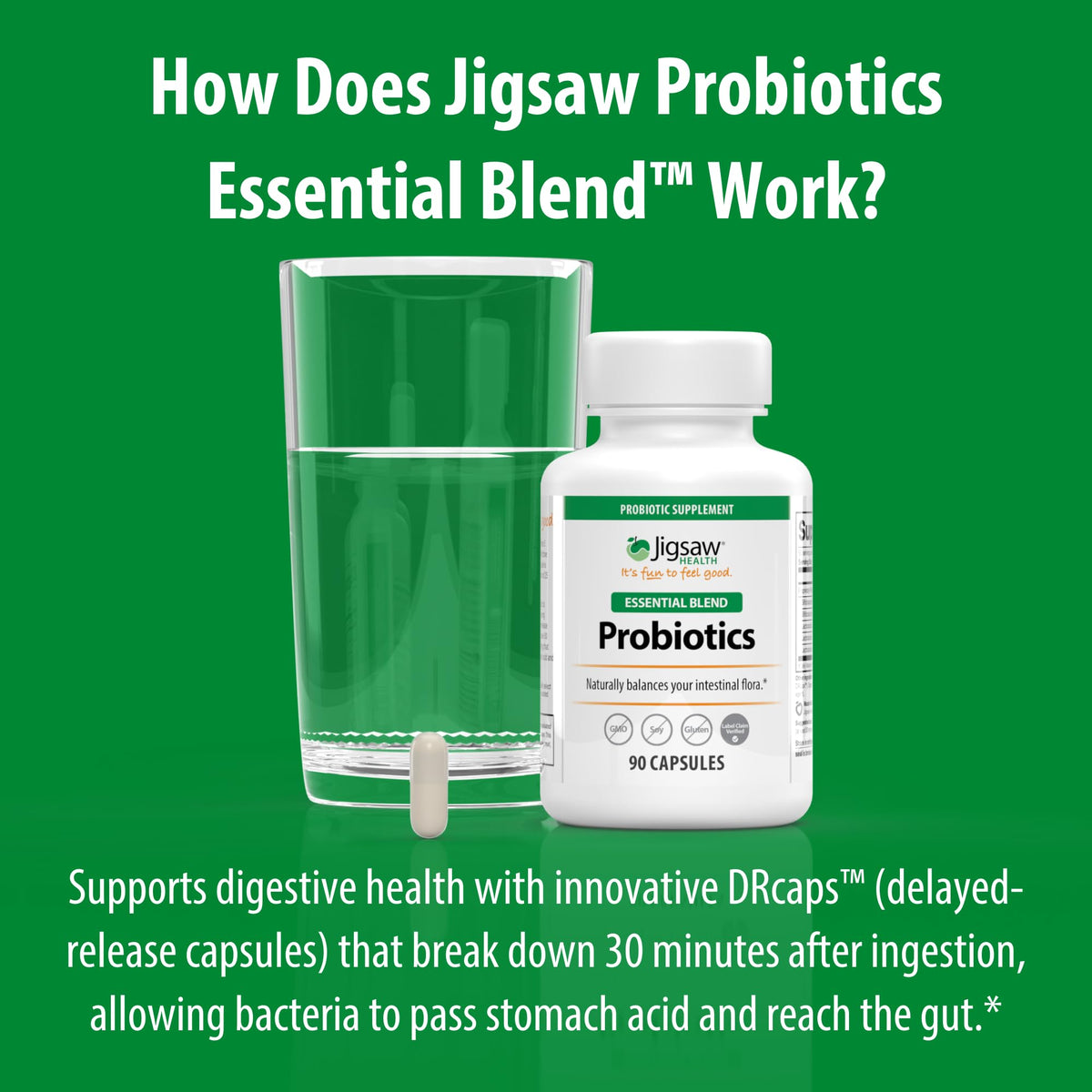 Jigsaw Health Probiotics Essential Blend - 90 Capsules - image 4