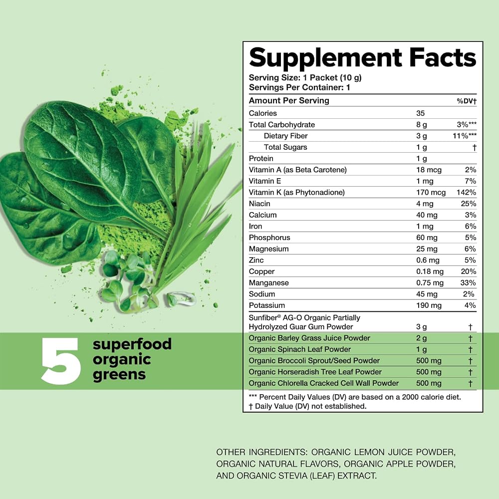 Complement Organic Daily Greens Powder Superfood - 1 Serving - image 7