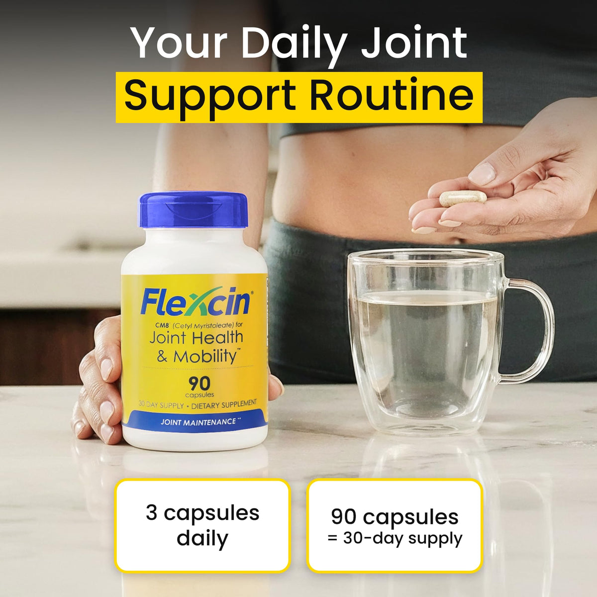 Flexcin Joint Health & Mobility Formula with CM8 - 270 Capsules - image 4