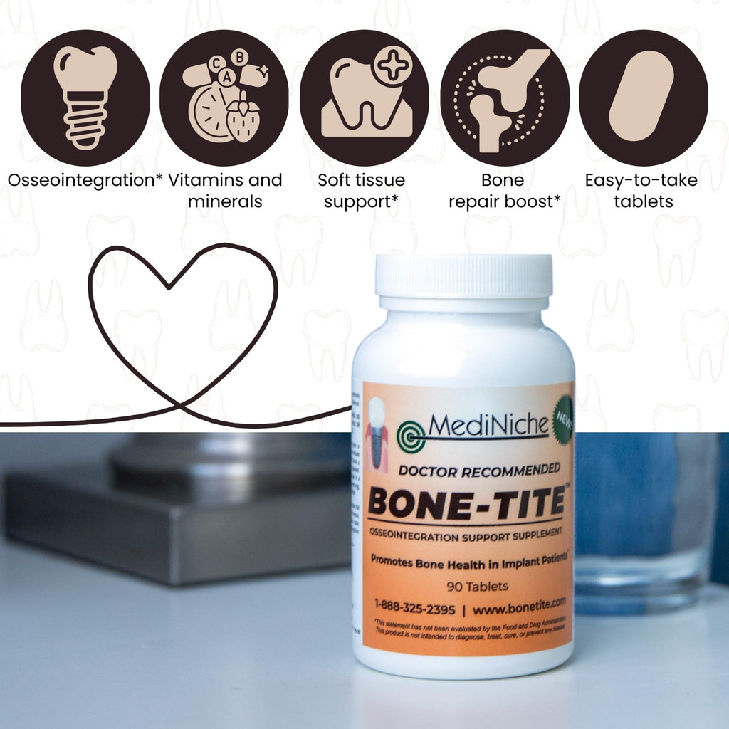 MediNiche Bone-Tite Osseointegration Support Supplement - 90 Tablets - image 3