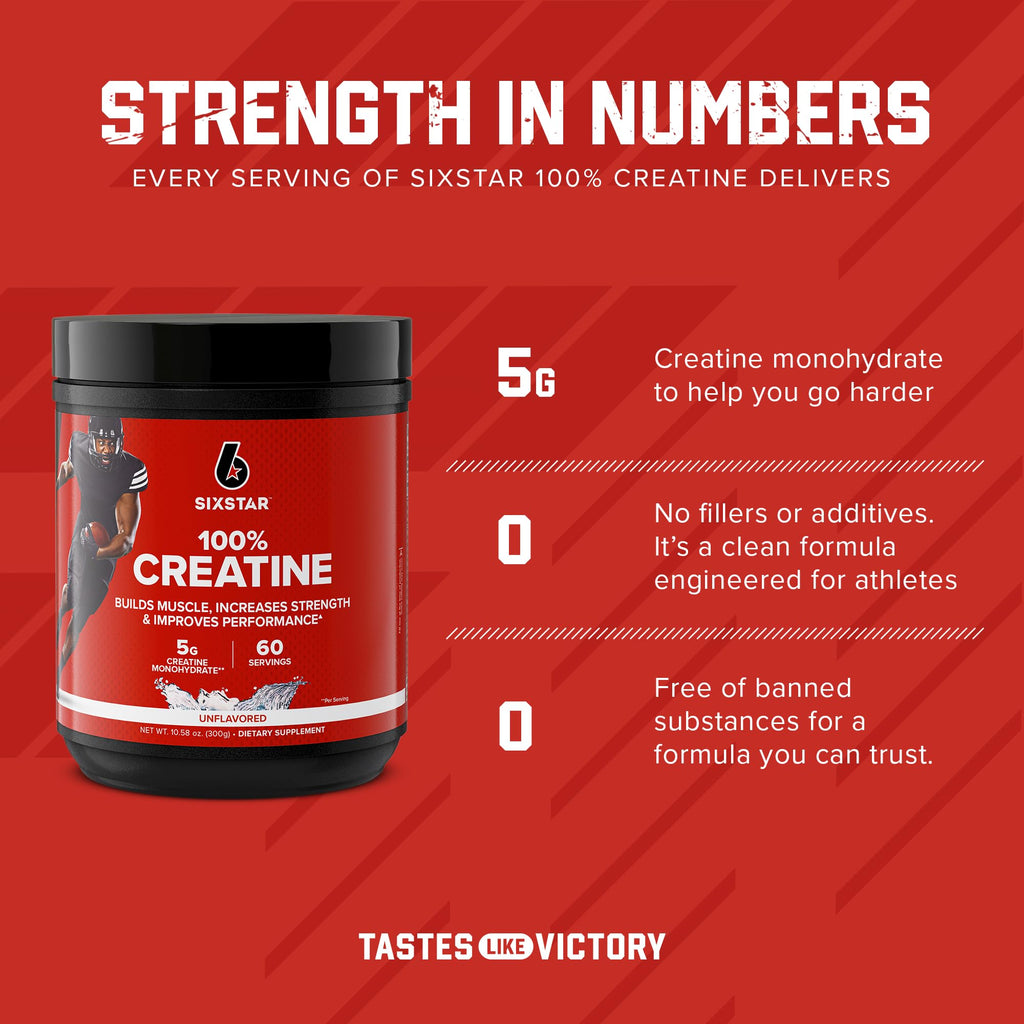 Six Star Creatine Monohydrate Powder for Men & Women