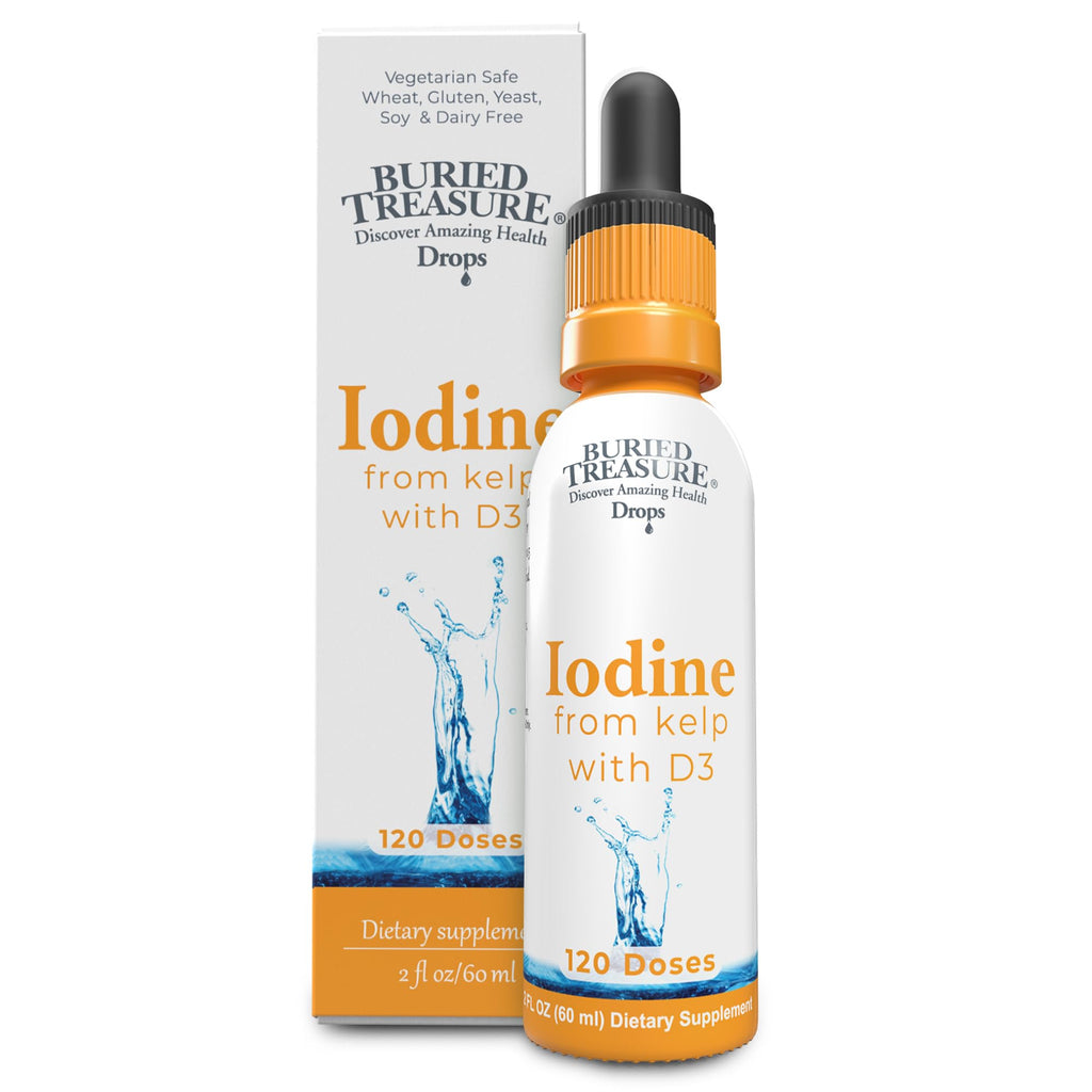 Buried Treasure Iodine Drops from Kelp Thyroid Support - 2 fl oz