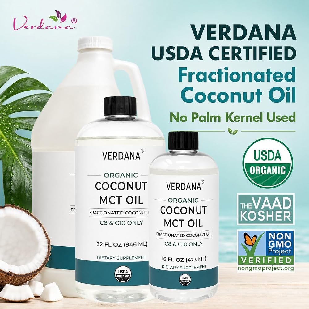 Verdana USDA Organic Coconut MCT Oil - 16 Fl Oz - image 2