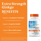 Doctor's Best Extra Strength Ginkgo Biloba 120 mg - 120 Vegetarian Capsules - image 2