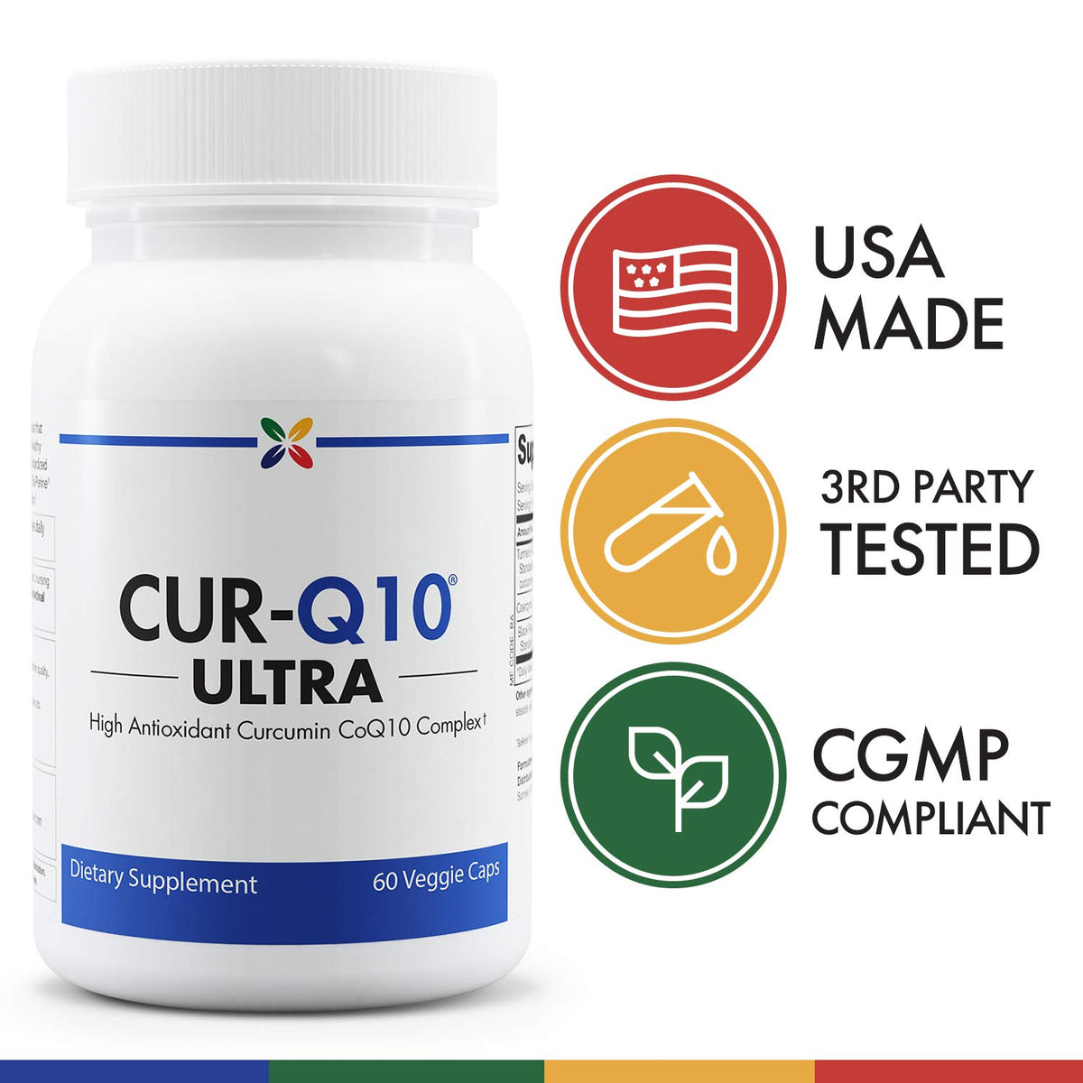 Stop Aging Now CUR-Q10 Ultra Complex - 180 Vegetarian Capsules - image 4